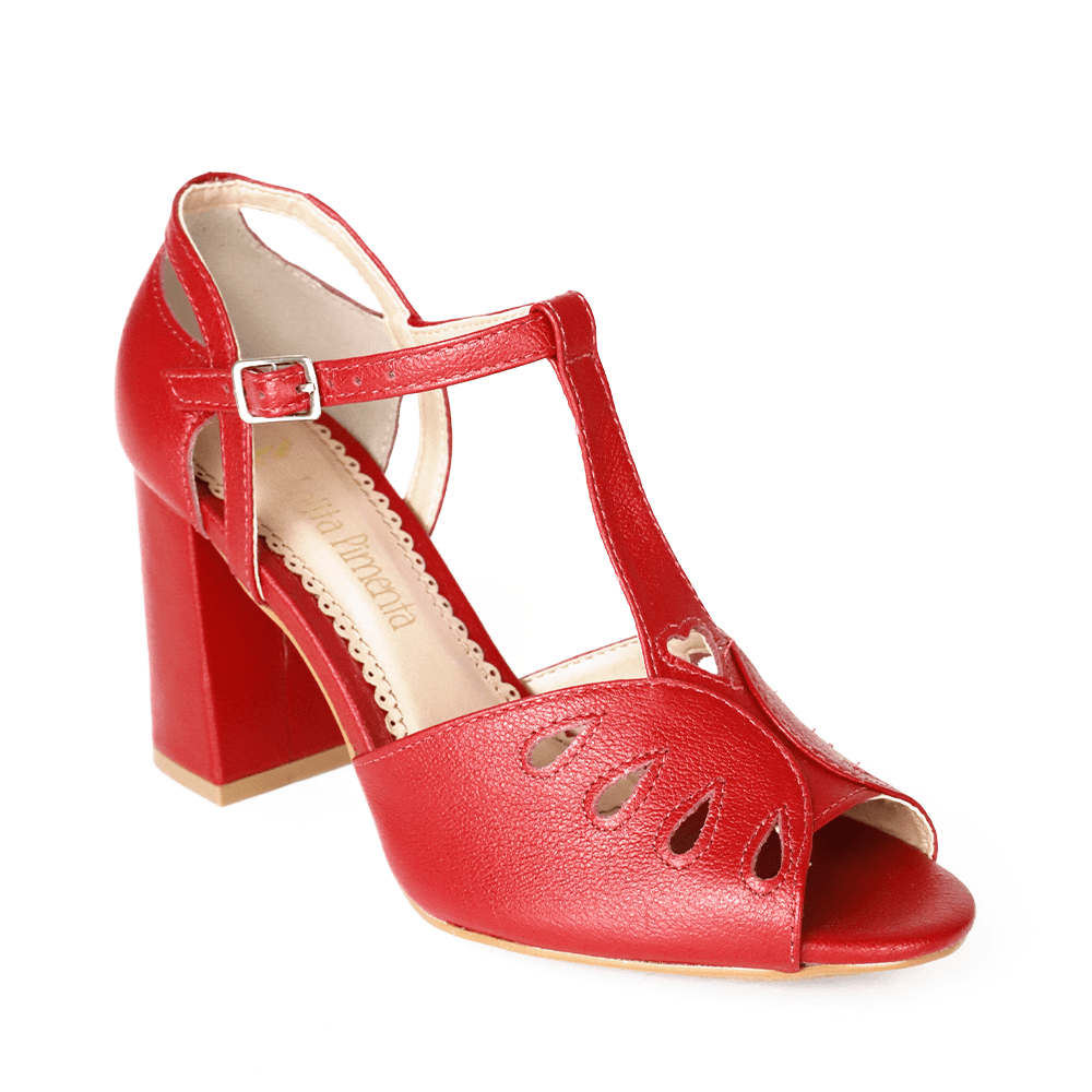 Pump Princess Alice Vegan Jaquard Royal - Lolita Pimenta
