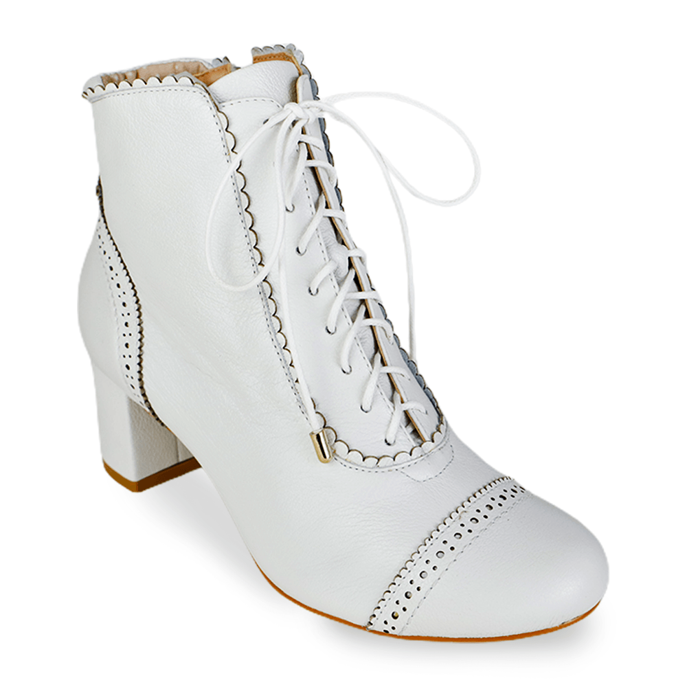 Sapatilha Melody Vegan Napa Off White e Verniz Preto PE - Lolita