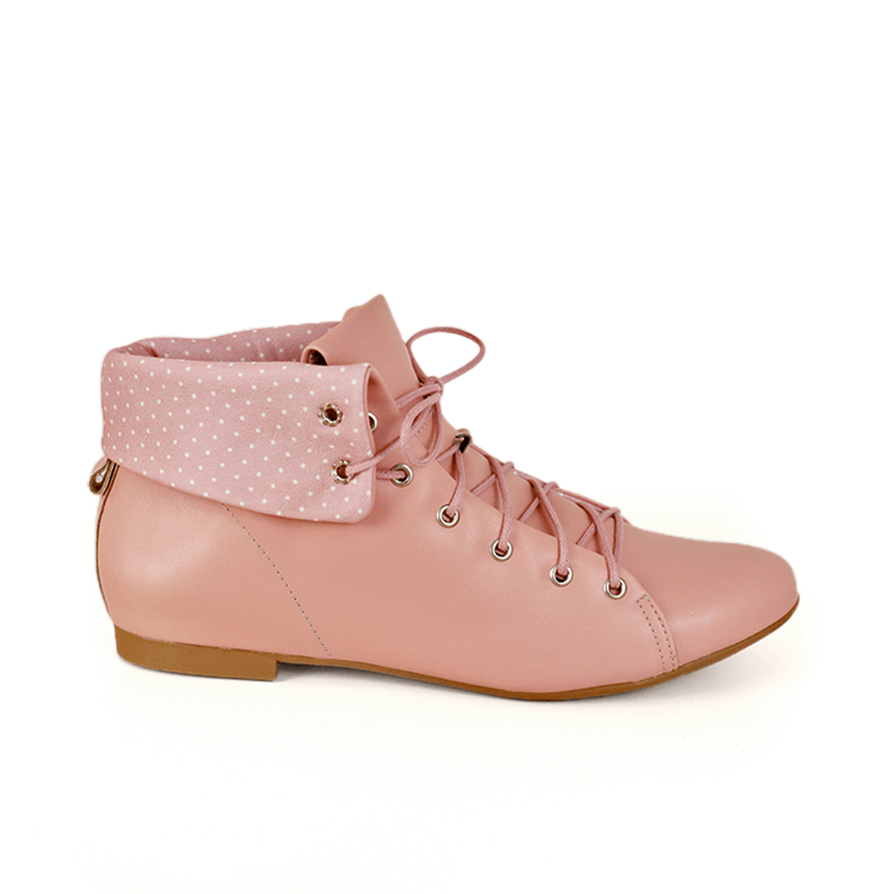 Boot Basic Biker Vegan New Mest Rosa - Lolita Pimenta